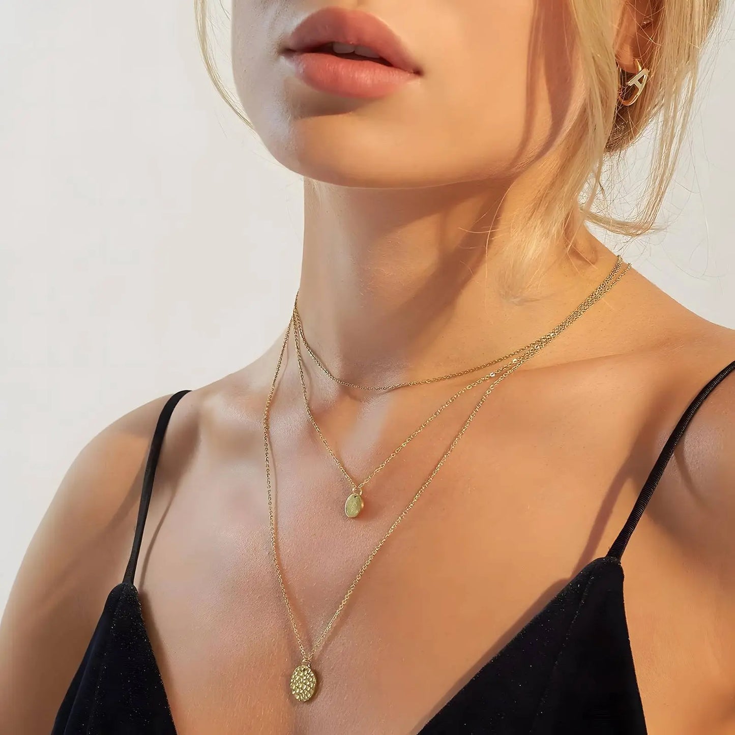 Golden Glow Bundle Necklace Merveille Jewelry