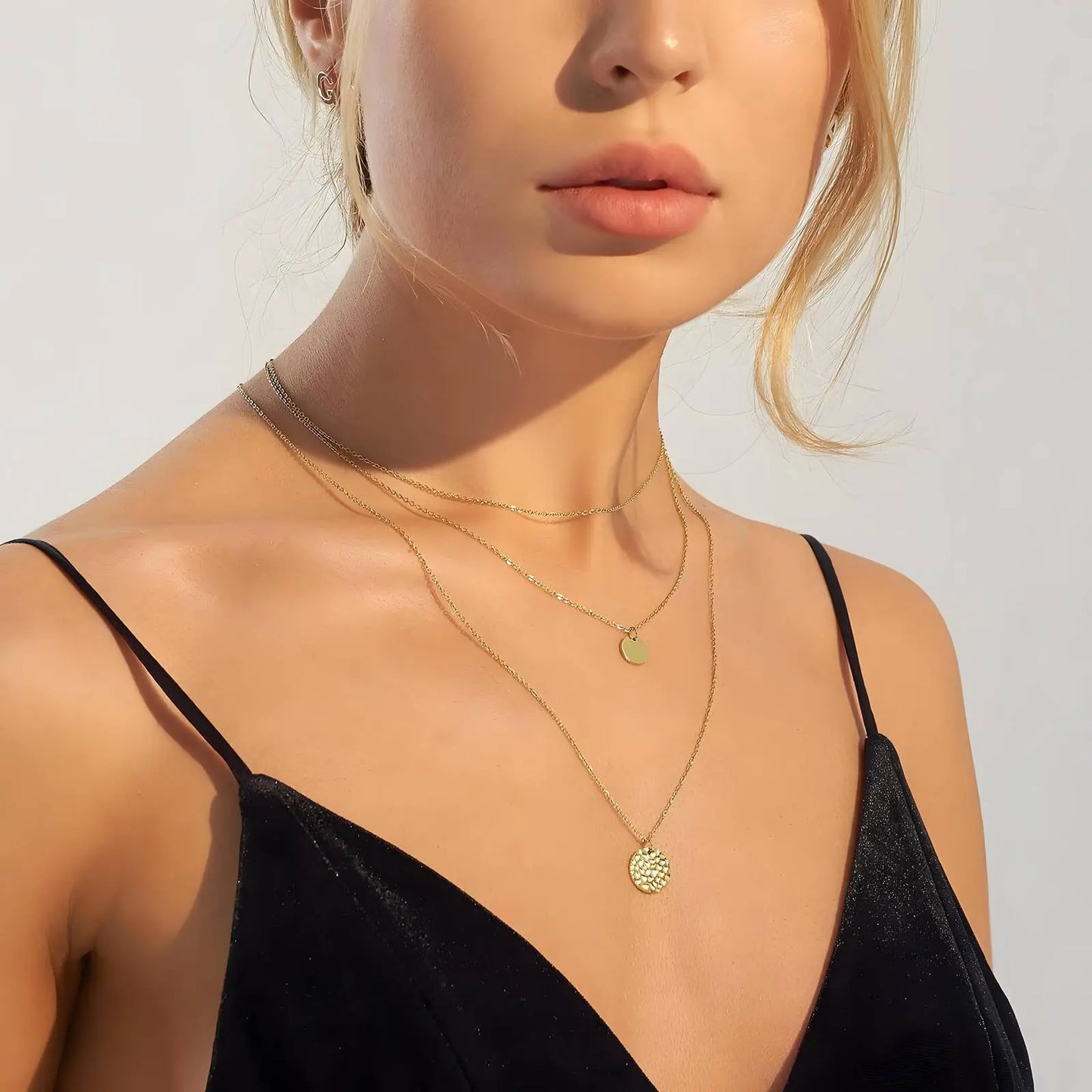 Golden Glow Bundle Necklace Merveille Jewelry