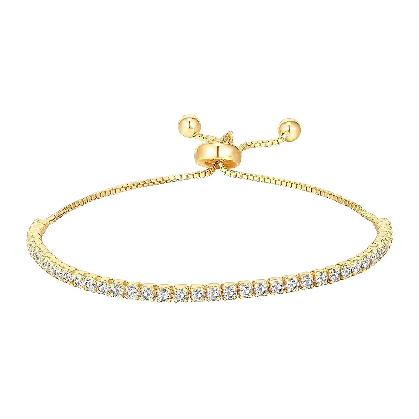 Bezel Tennis Bracelet Merveille Jewelry