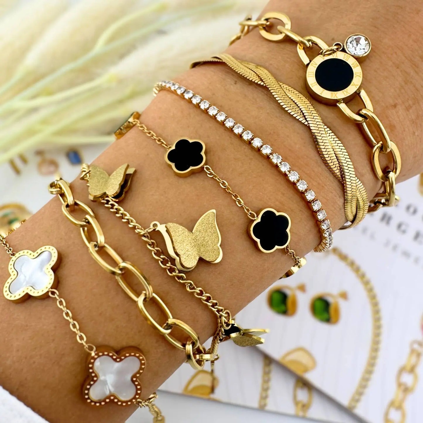 Four Leaf Clover Bracelet Merveille Jewelry
