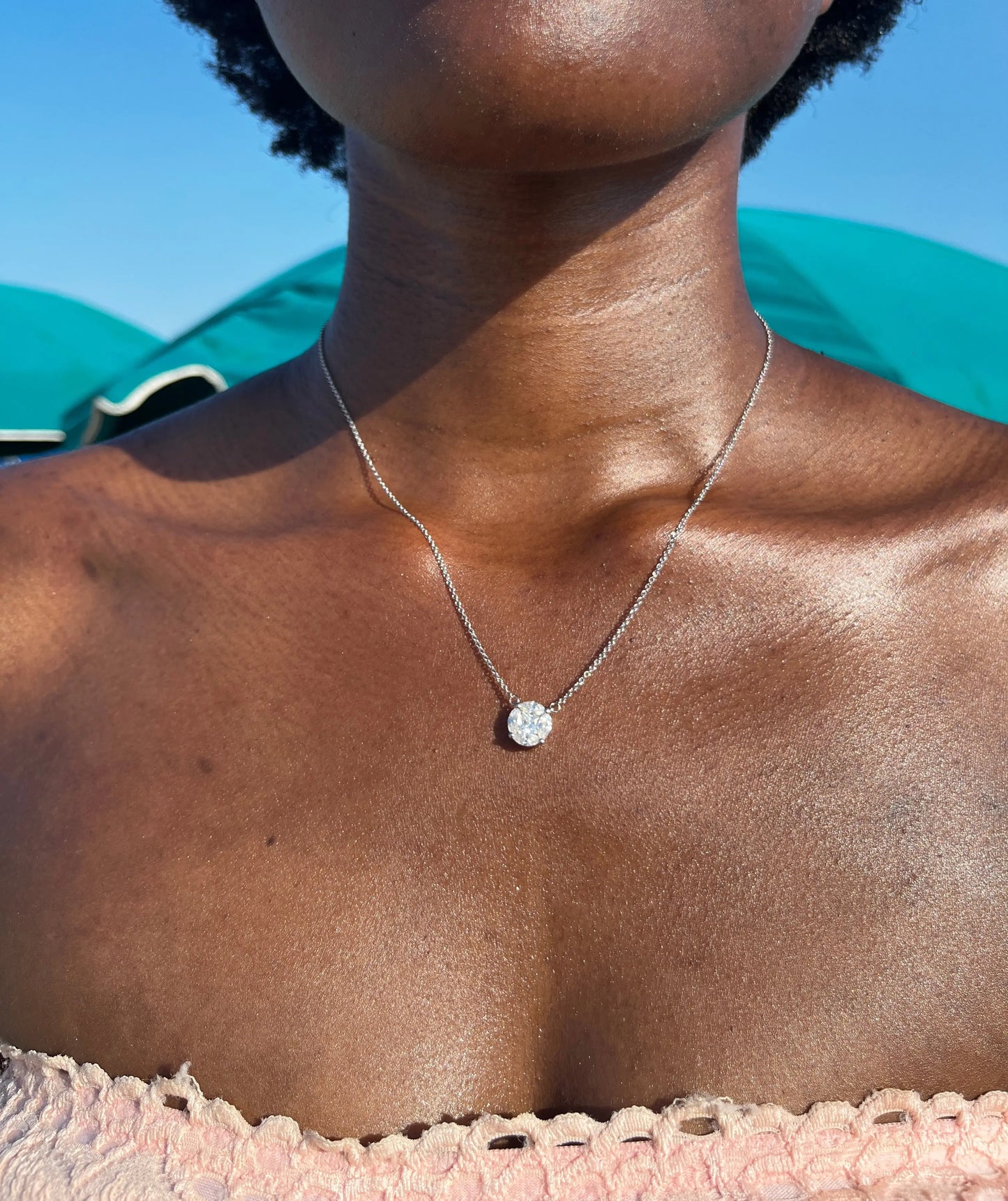 Solitaire Stone Necklace Merveille Jewelry